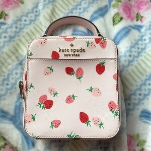 Kate Spade Pink Strawberry Print Women's Bag